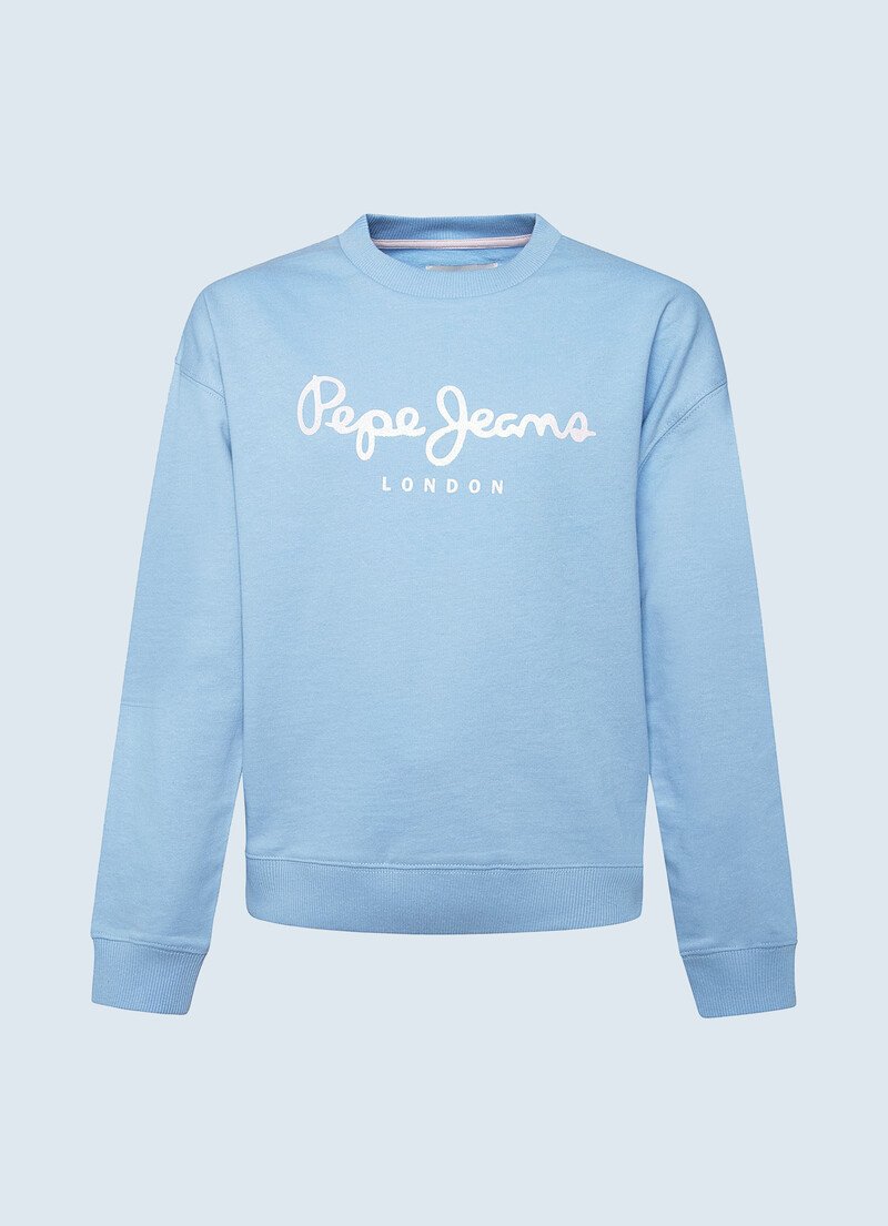 Sudaderas Pepe Jeans Niña Ofertas - Rose Basic Logo Azules